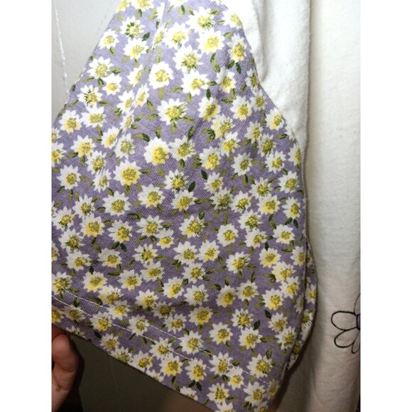 Vintage 80's Women's Flirts Garfield Nightgown Sleep Shirt One Size Floral - Picture 4 of 5